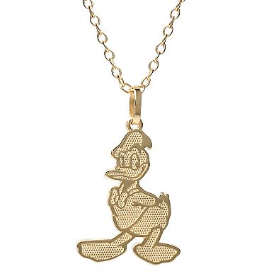 Disney's Donald Duck 14k Gold Pendant Necklace
