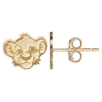 Disney's The Lion King 14k Gold Simba Stud Earrings