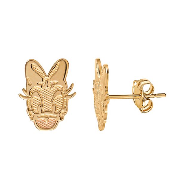 Disney's Daisy Duck 14k Gold Stud Earrings