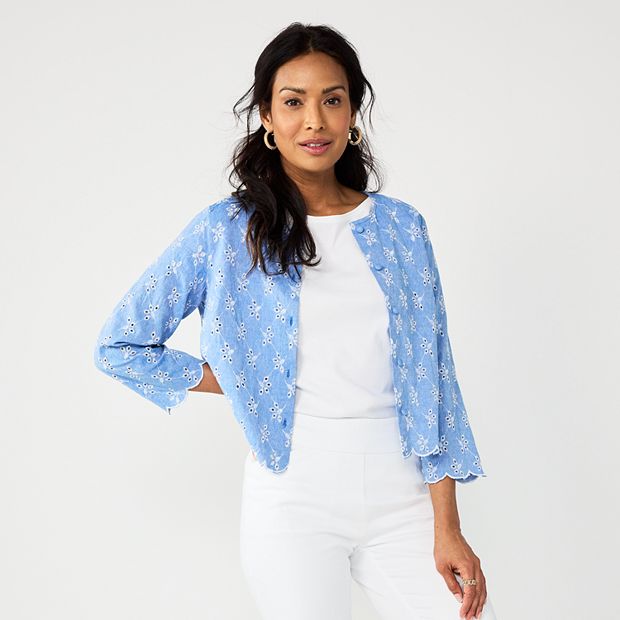 Women s Croft Barrow Eyelet Jacket