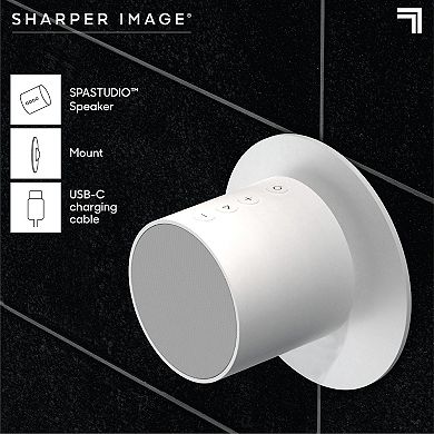 Sharper Image SpaStudio Waterproof Bluetooth Speaker
