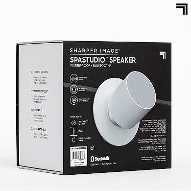 Sharper Image SpaStudio Waterproof Bluetooth Speaker