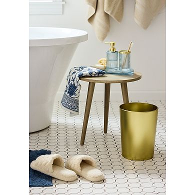 Sonoma Goods For Life® Brushed Gold-Tone Wastebasket