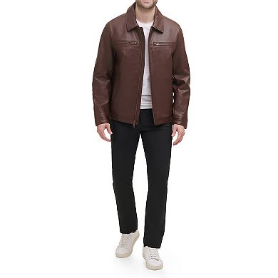 Men's Dockers Faux Leather Two Pocket Jacket