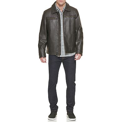 Men's Dockers Faux Leather Two Pocket Jacket