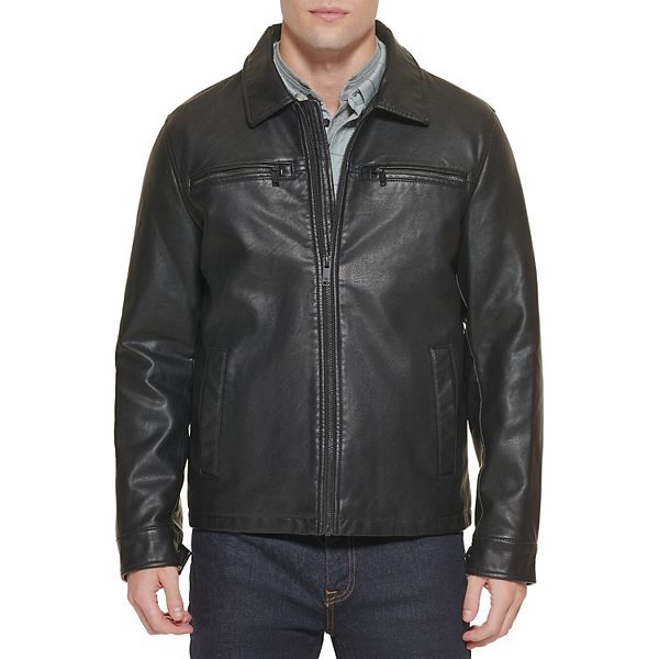 Dockers Faux Leather Midweight Motorcycle Jacket - status.delta-core.fr