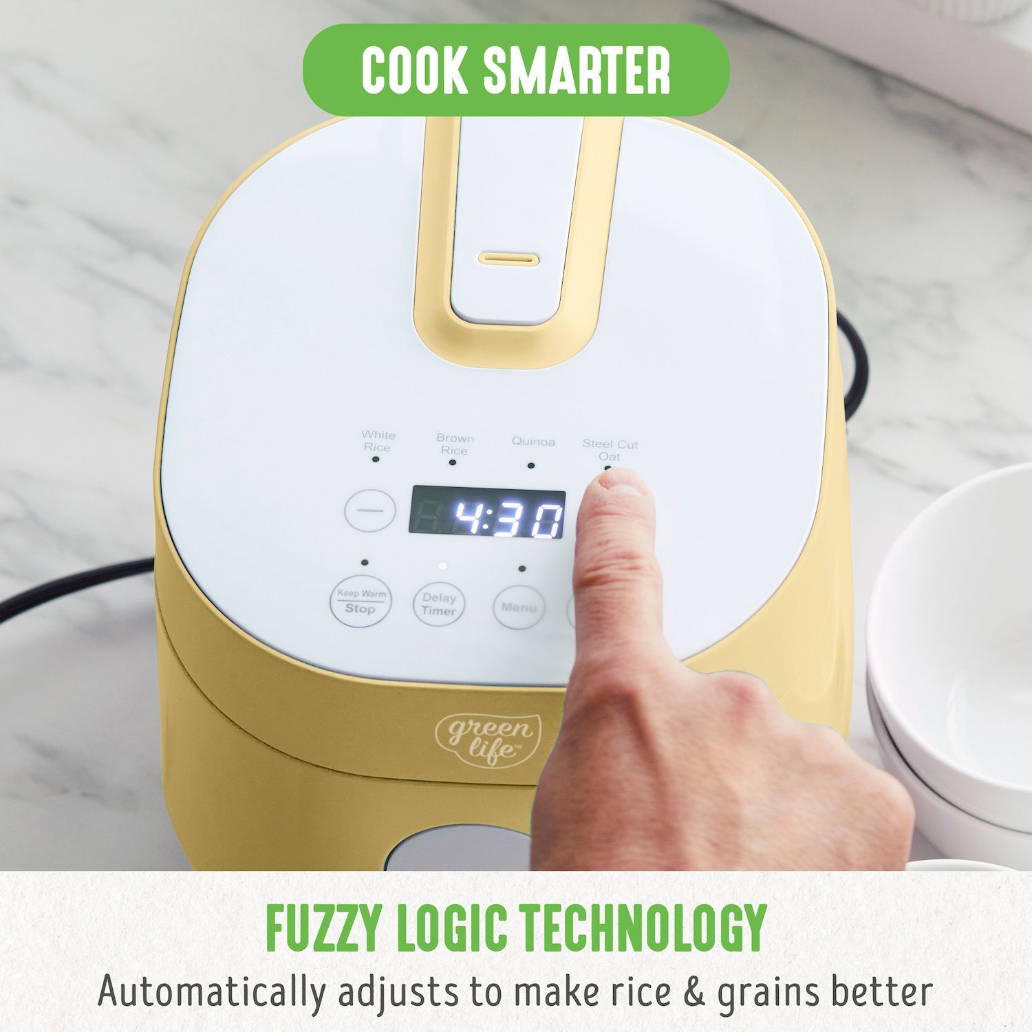 GreenLife Rice & Grains Cooker - Thumbnail 2