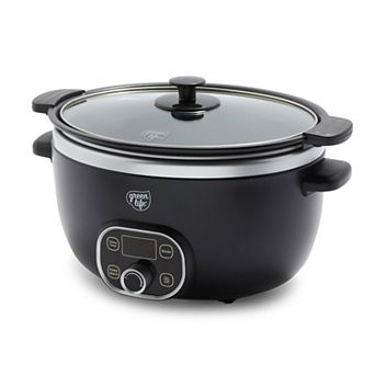 GreenLife Cook Duo Programmable 6-qt PFAS-Free Ceramic Nonstick Slow Cooker