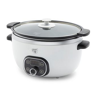 GreenLife Cook Duo Programmable 6-qt PFAS-Free Ceramic Nonstick Slow Cooker
