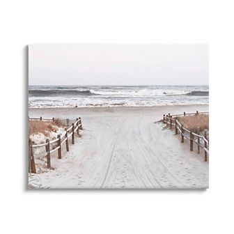 Stupell Home Decor Beach Waves Shoreline Canvas Wall Art