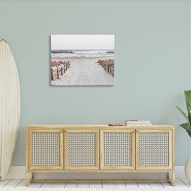 Stupell Home Decor Beach Waves Shoreline Canvas Wall Art