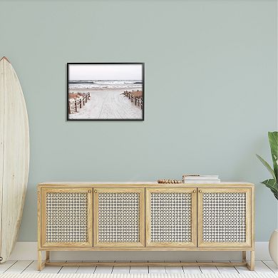 Stupell Home Decor Beach Waves Splashing Framed Wall Art