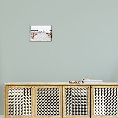 Stupell Home Decor Beach Waves Shoreline Framed Wall Art