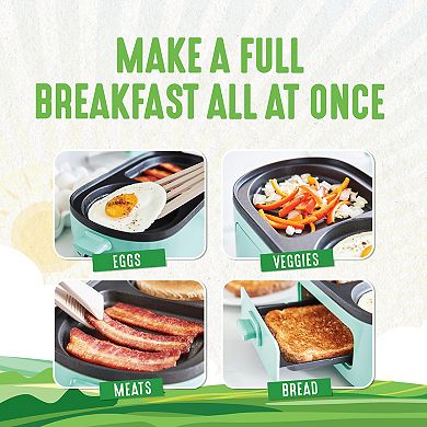 GreenLife PFAS-Free Nonstick Ceramic 3-in-1 Breakfast Maker