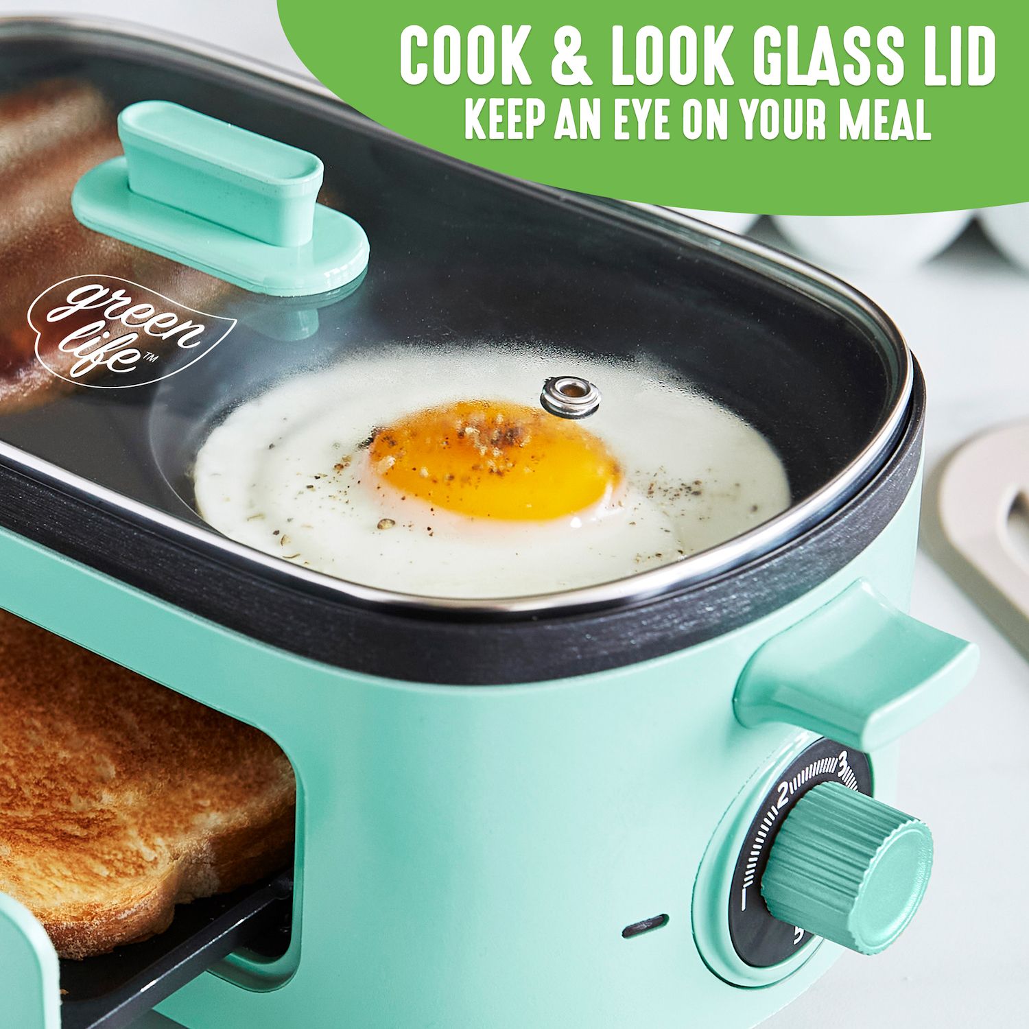 GreenLife 3-in-1 Breakfast Maker - Thumbnail 2