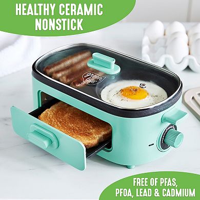 GreenLife PFAS-Free Nonstick Ceramic 3-in-1 Breakfast Maker