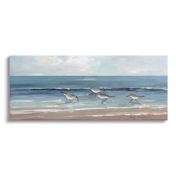 Stupell Home Decor Sandpipers Birds Beach Canvas Wall Art