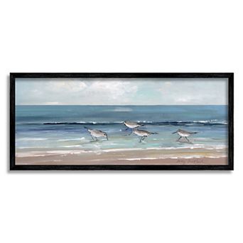 Stupell Home Decor Sandpipers Birds Beach Framed Wall Art
