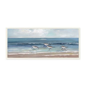 Stupell Home Decor Sandpipers Birds Beach Plaque Wall Art