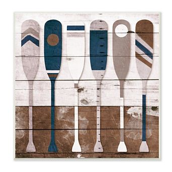 Stupell Home Decor Ocean Paddle Ores Plaque Wall Art