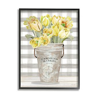 Stupell Home Decor Yellow Country Tulips Framed Wall Art