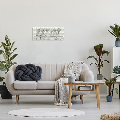 Stupell Home Decor Country Home Plants Canvas Wall Art