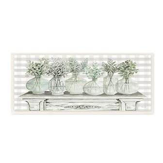 Stupell Home Decor Country Home Plants Plaque Wall Art