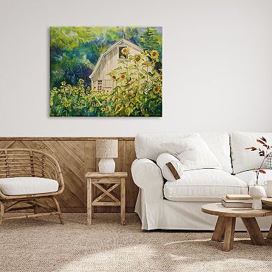 Stupell Home Decor Peaceful Sunflower Field Wall Art