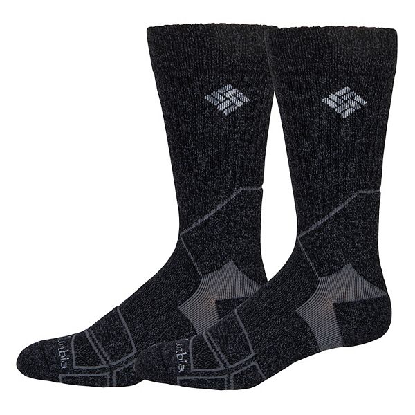 Men's Columbia Hike 2-Pack Medium Weight Crew Socks