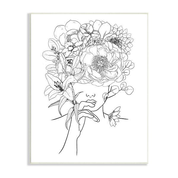 Stupell Home Decor Floral Bouquet Plaque Wall Art