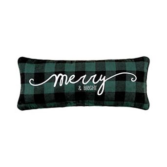 C&F Home Merry Buffalo Check Christmas Throw Pillow