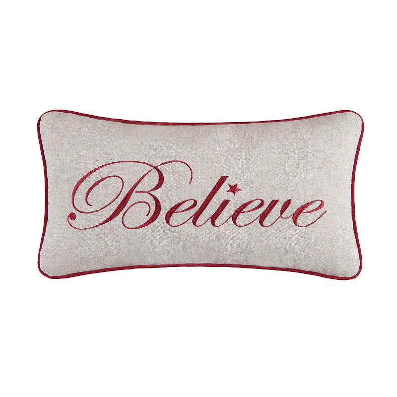 UPC 008246059868 product image for C&F Home Believe Christmas Throw Pillow, Beige Khaki | upcitemdb.com