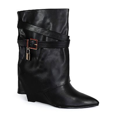 Kohls wedge boots best sale