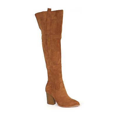 Yoki Spade 30 Women s Knee High Boots Size 8 Rust