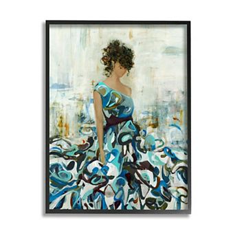 Stupell Home Decor Detailed Dress Woman Framed Wall Art