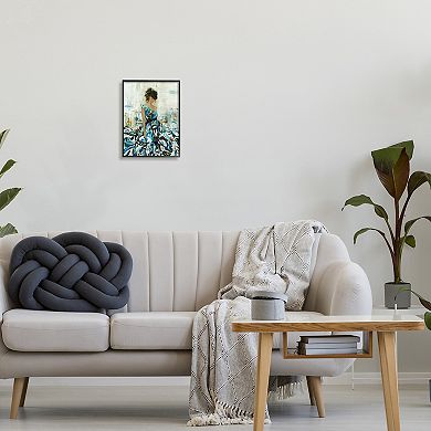 Stupell Home Decor Detailed Dress Woman Framed Wall Art