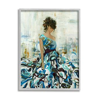 Stupell Home Decor Woman Detailed Dress Framed Wall Art