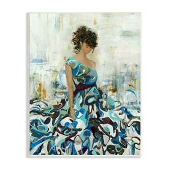 Stupell Home Decor Detailed Dress Woman Plaque Wall Art