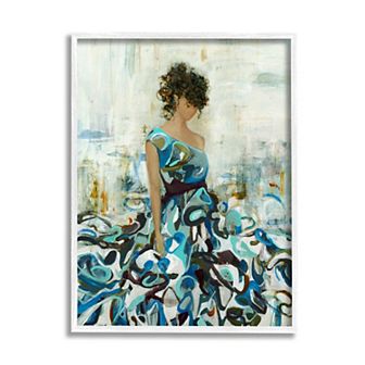 Stupell Home Decor Woman Detailed Gown Framed Wall Art