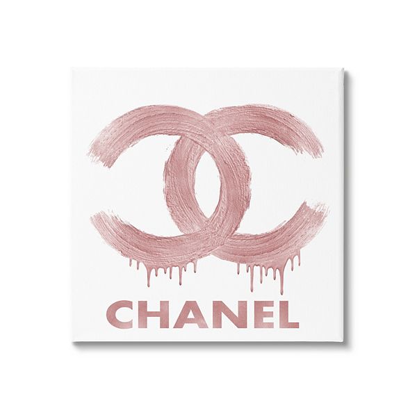 STL file Chanel Dripping Logo Decor Topper wall art 🎨・Model to