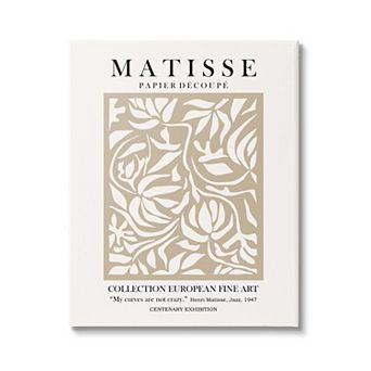 Stupell Home Decor Floral Foliage Matisse Canvas Wall Art