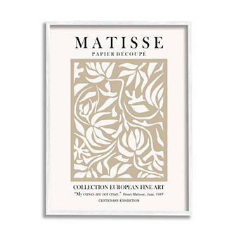 Stupell Home Decor Matisse Floral Foliages Framed Wall Art