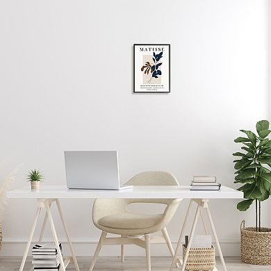 Stupell Home Decor Matisse Botanicals Leaf Silhouettes Framed Wall Art