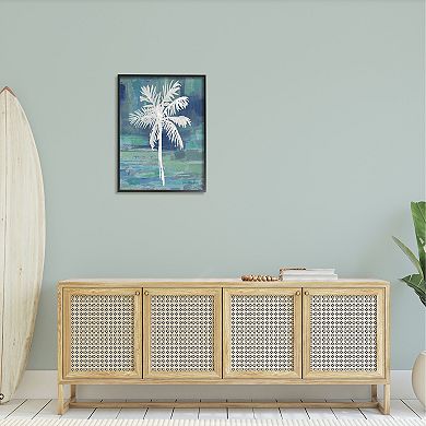 Stupell Home Decor White Palm Tree Leaves Framed Wall Art