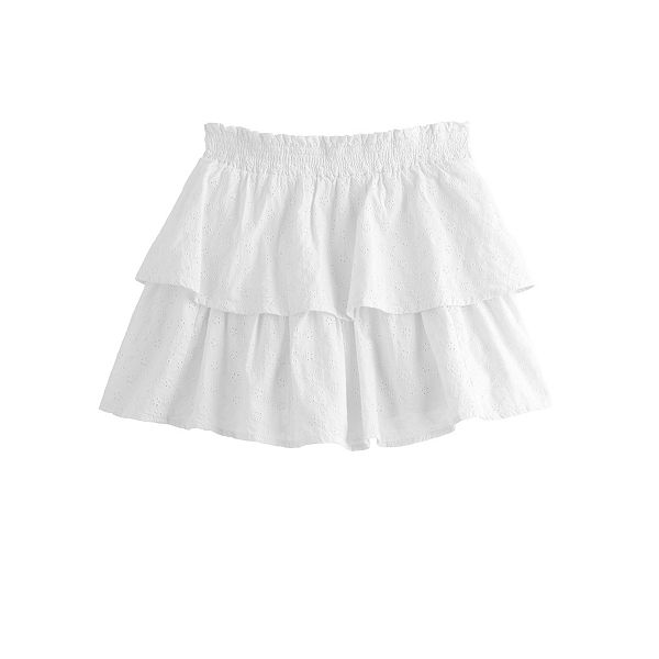Heartstrings Cotton Eyelet Smocked Skort