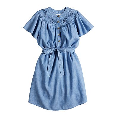 Women's Sonoma Goods For Life® Flutter Sleeve Dress