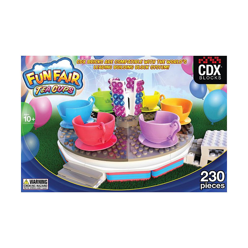 70415767 CDX Blocks Fun Fair Tea Cups Ride 230-Piece Constr sku 70415767