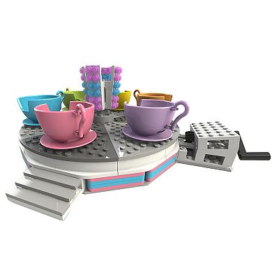 CDX Blocks Fun Fair Tea Cups Ride 230-Piece Construction Building Set