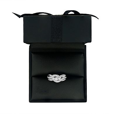 Sterling Silver 1/4 Carat T.W. Diamond 3-Stone Ring