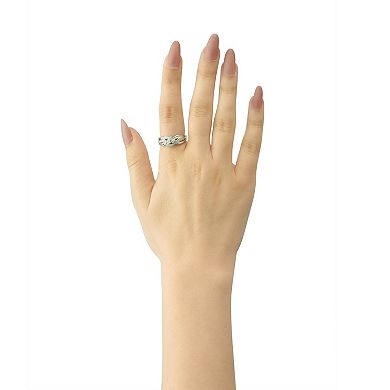 Sterling Silver 1/4 Carat T.W. Diamond 3-Stone Ring